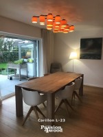 ceiling lights in maple wood